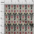 thumbnail image 1 of oneOone Viscose Jersey Fabric Stripe & Paisley Ikat Decor Fabric Printed BTY 60 Inch Wide, 1 of 5