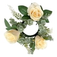 thumbnail image 2 of BLESIYA 3X Candle Rings Wreaths Pillar Candle Holder for Thanksgiving Tabletop Festival, 2 of 8