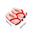 thumbnail image 3 of Big Toe Shoes, Funny Cartoon Cotton Slippers Toe Shoes, Warm Soft Slippers, Male Female Winter Cartoon Funny Indoor Warm Shoes - 11.8 x 11 inch (Red, 1 pair), 3 of 5
