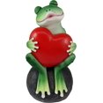 thumbnail image 1 of Ebros Prince Charmant s'Embrassant Grenouille avec Cœur Rouge Figurine de Collection 6 Pouces, 1 of 4