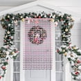 thumbnail image 4 of BRIGHTFUFU 1Pcs Rideau à Franges Rose pour Baby Showers Rideaux de Porte 78.7x39.4 Po, 4 of 6