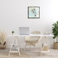 thumbnail image 3 of Stupell Industries Soft Blue Complex Abstraction Abstract Painting Gray Floater Framed Canvas Art Print Wall Art, 18 x 18, 3 of 10