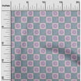 thumbnail image 1 of oneOone Silk Tabby Fabric Geometric & Floral Block Printed Craft Fabric BTY 42 Inch Wide, 1 of 4
