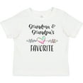 thumbnail image 3 of Inktastic Grandma and Grandpas Favorite- Heart Grandchild Boys or Girls Baby T-Shirt, 3 of 5
