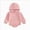 O34-Pink, variant on 12-18 Months Newborn Baby Boys And Girls Bodysuits Simple And Warm Hooded Bodysuits Pajamas Sleep & Play