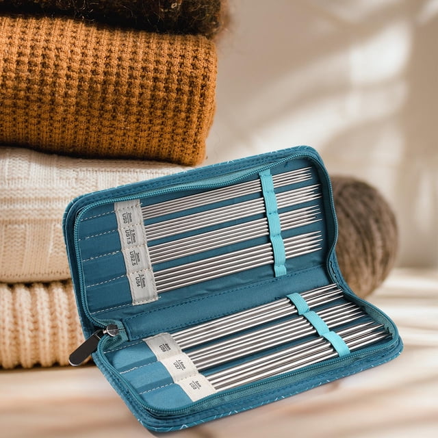 Ganchos para tejer Perfecl Organizador de tejido Bolsa portátil Caja de ganchos de ganchillo