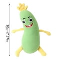 thumbnail image 2 of 1* Plush Vegetable Toy, Realistic Simulation Loofah Plush Doll With Cute Facial Expression And Soft Texture, For Teens, Teenagers, S, Home Decoration, Playtime, Gift Giving, 2 of 3