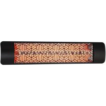 Eurofase Heating - 4000 Watt Electric Infrared Dual Element Heater-240 Voltage-Black Finish-Mason Decorative Fascia