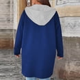 thumbnail image 3 of Veste de Sport à Capuche Zippée à Manches Longues pour Femmes, Tendance, Unie, pour Tenue Décontractée, 3 of 7