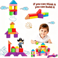 thumbnail image 3 of TGGPL Wooden Building Blocks, 100-Piece Set of Sorting & Stacking Toys in 8 Colors and 11 Shapes, Classic Toddler Toys for Girls & Boys Ages 2+, 3 of 8