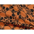thumbnail image 4 of oneOone Rayon Orange Fabric Skull Craft Projects Decor Fabric Printed By The Yard 56 Inch Wide, 4 of 5