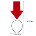thumbnail image 2 of 2pcs Funny Lovely Hair Creative Funny Arrowhead Shape Decorative Headdress(Red), 2 of 3