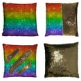 thumbnail image 1 of EREHome Rainbow Pillow Case Home Decor Cushion Cover 16x16 Inch, 1 of 2