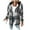 Gray, variant on Womens Long Sleeve Button Down Plaid Shirts Flannel Hooded Shacket Jacket Hoodie Coats Hot Pink L