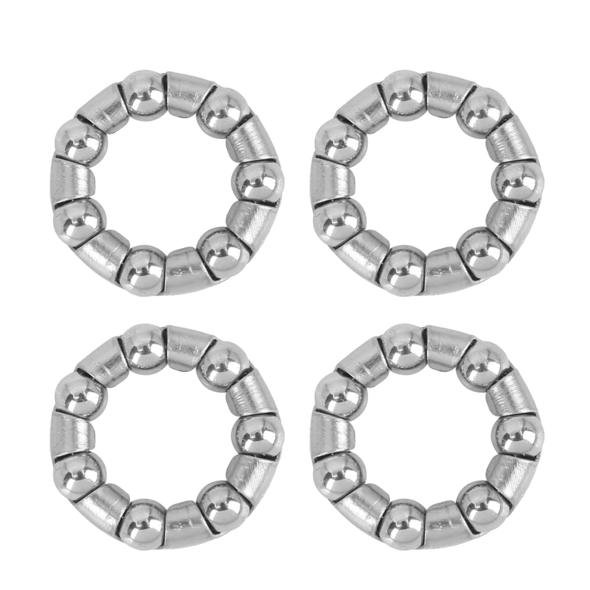 4 Pcs 4.76mm x 7 Ball Bearings Cages Crank Bearings Wheel Bearing
