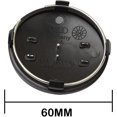 thumbnail image 3 of Queilt 4pcs Hub Caps for Audi 60mm Wheel Center ABS Car Accessories, 3 of 3