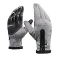 thumbnail image 2 of Guantes cálidos de invierno, guantes térmicos, pantalla táctil, resistentes al viento, forro polar, impermeables. Gris xxl, 2 of 4