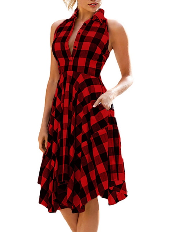 cheap plaid dress