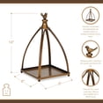 thumbnail image 4 of Veldra Curved Mini Table Lantern & Bird Accent - Bronze, 4 of 8