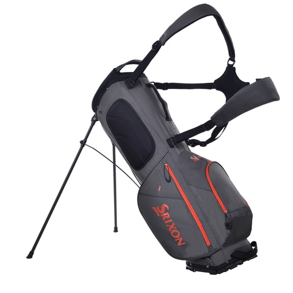 Srixon Golf Lightweight Stand Bag Gray/Orange/Red