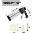 thumbnail image 2 of Spritz Cookie Press Gun Kit: Cookie Press Set/Icing Gun Kit with 16 Discs and 6 Icing Tips, Cookie Baking Tool Cake Decorating Gun, Cookie Press Gun for Baking, Frosting, Decorating (Black), 2 of 10