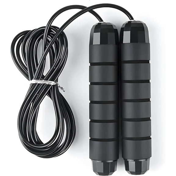 Adjustable Jump Rope with Ball Bearings, Tangle-Free Speed Skipping Rope for Cardio, Home Gym Workout