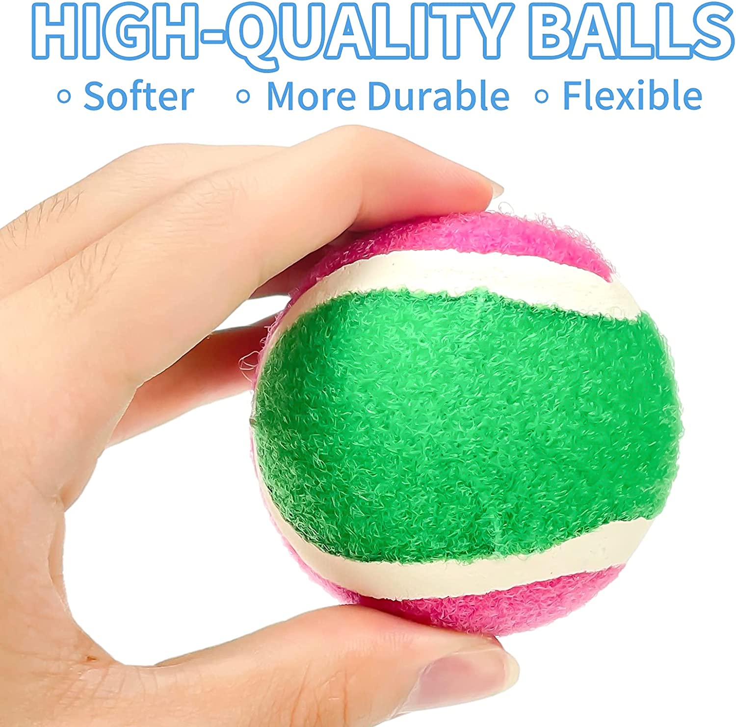TRIANU Toss and Catch Ball Game, Catch Ball Sport Game, Bag, Outdoor Family Ball Game in Beach, Backyard, Playground, Disc Toss and Catch Paddle Game, Including 6 Paddles, 3 Balls