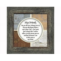 My Friend, Poem about Friendship, Thank You to My Best Friend Picture Frame, 6x6 75506