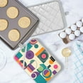thumbnail image 5 of Yayeee Pot Holders Kitchen Heat Resistant with Pocket 7"x9.8" Cotton Oven Cooking Hot Pads, Purple Geometric, 5 of 7