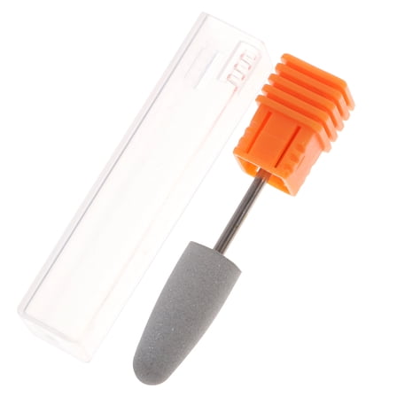 UEETEK Silicone Nail Drill Bits Set for Nail Art Manicure Remover Gel and Acrylic Transparent Size 0.5 cm