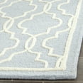 thumbnail image 4 of SAFAVIEH Cambridge Kyle Geometric Wool Area Rug, Light Blue/Ivory, 11' x 15', 4 of 8