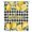 Yellow Black White, variant on Yellow Lemons Sheer Curtains 96 Inches Long, Summer Fruits Leaves Botanical Black Light Filering Curtains, Privacy Drapes Simi Floor to Veiling Curtain for Living Room Bedroom Large Window Treatment