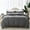 Grey (No Comforter), variant on Mildly 3 Pieces Duvet Cover Set, 1 Duvet Cover with Zipper Closure and 2 Pillow Shams (Beige, Full Size)