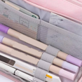 thumbnail image 4 of Trousse à Crayons en Polyester Durable avec Poignée Supérieure, Compartiments à Double Fermeture Éclair et 4 Poches en Maille - Organisateur de Rangement Spacieux 23,5x5x9,5cm pour Stylos, Marqueurs, Papeterie et Petits Appareils Électroniques - Léger, 4 of 6