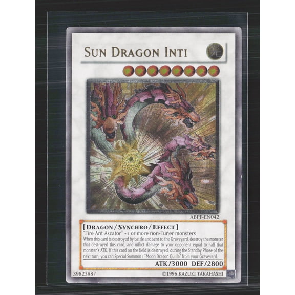 2010 Absolute Powerforce Sun Dragon Inti Ultimate Rare Synchro ABPF-EN042 Yu-Gi-Oh Trading Card