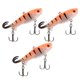 thumbnail image 1 of 3 uds doble cola cebo suave simulación Artificial realista señuelo para pesca en hielo Tackle3 #, 1 of 14