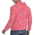 thumbnail image 6 of Fotbe Men's Hoodie with Colorful Sprinkles Donuts Pattern - Kangaroo Pocket Pullover Hooded Sweatshirt, Perfect for Daily Wear, Travel, and Home-X-Large, 6 of 7