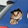 thumbnail image 1 of 13*18CM Car 3D Stereo Anime Funny Personality 3D Stereo Kitten Sticker Car Styling Sticker, 1 of 9