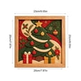 thumbnail image 3 of Twfbrm Christmas Kinusaiga Fabric Art Kit, 3D Mosaic Craft Kits with Wooden Frame and Tools, Holiday DIY Relaxing Handmade Art Project Christmas Decoration for Gift, Part, Home Decor, 3 of 6