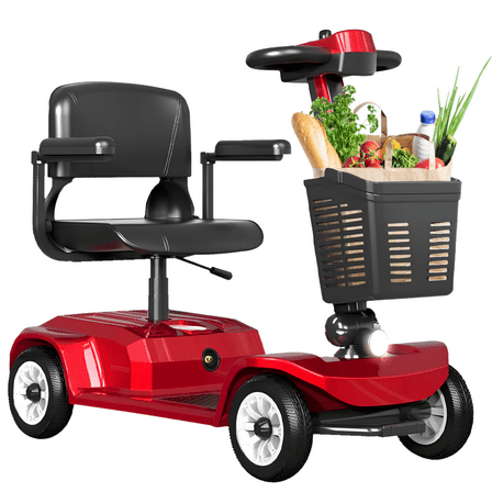 4 Wheel Mobility Scooter for Seniors&Adults,12 Miles Foldable Electric Mobility Scooter