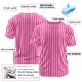thumbnail image 4 of Men Baseball Jersey Blank men T Shirt Button Down Hip Hop Fashion Sport Shirts Tops for men S-8XL, 4 of 7