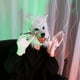 thumbnail image 2 of Injueey Casco con cubierta de cara para Halloween, adornos para la cabeza, disfraz interesante para adultos, adorno para la cabeza, Kits de decoración para fiestas Blanco, 2 of 6