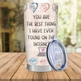 thumbnail image 5 of Gifts for Women Men, Anniversary Romantic Gifts for Her Him, Valentines Day Gifts for Boyfriend from Girlfriend, Birthday Valentine Gifts for Wife from Husband - Stainless Steel Tumbler 20oz, 5 of 6