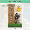 thumbnail image 6 of Domestic Short Haired Cat Spring Summer Welcome Garden Flag Dog Hides Behind a Tree Sun Outside Yard Decor Flag Banner 12.5X18 Inch Double Side Style 1, 6 of 6