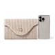 thumbnail image 5 of Bolso Tejido Paja para Mujer Hobo Elegante Con Correa Cadena Playa Verano () Blanco, 5 of 7