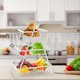 thumbnail image 4 of 3-Tier Countertop Fruit Basket - Multi-Use Kitchen Organizer B, 4 of 5