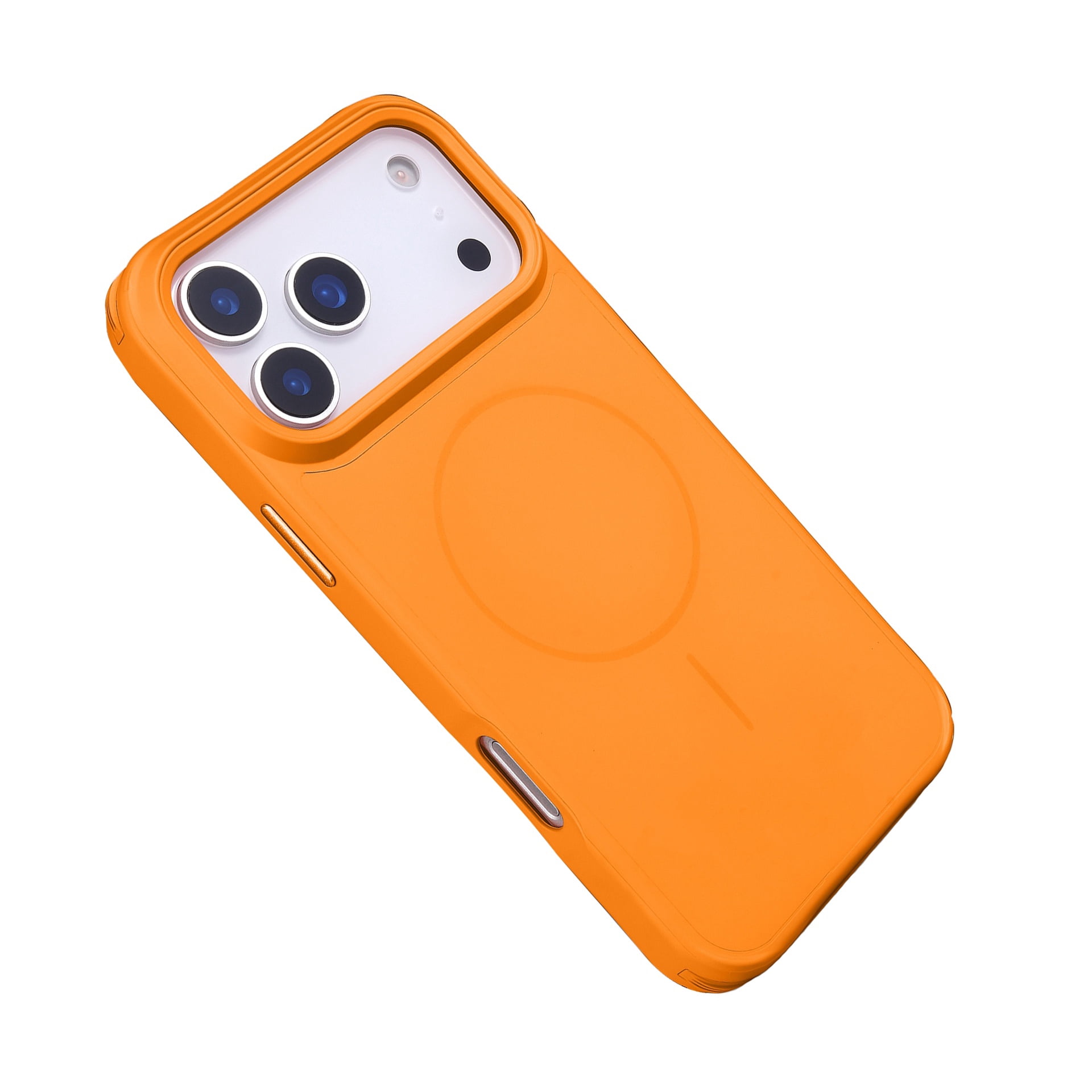 Ultra-Slim Silicone Case with MagSafe Support for iPhone 17 Pro - Orange