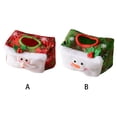 thumbnail image 4 of Inteprter Cubierta de pañuelos de Navidad, servilletero decorativo para sala de estar y dormitorio, organizador de toallas de papel lavable de Kits de decoración para fiestas Verde, 4 of 5