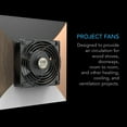thumbnail image 5 of AC Infinity AXIAL S1238D, Dual 120mm Muffin Fan with Speed Controller, for Doorway, Room to Room, Wood Stove, Fireplace, Circulation Projects, 5 of 7