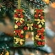 thumbnail image 5 of Adornos navideños artesanales decorativos para el árbol, monogramas decorativos acrílicos 2D con gorro de Papá Noel, 26 letras, adornos navideños colgantes para manualidades, decoración navideña para, 5 of 5